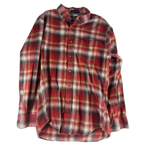 PENDLETON Flannel Button Down Long Sleeve Shirt Thomas Kay Plaid Mens M Medium - Picture 1 of 3